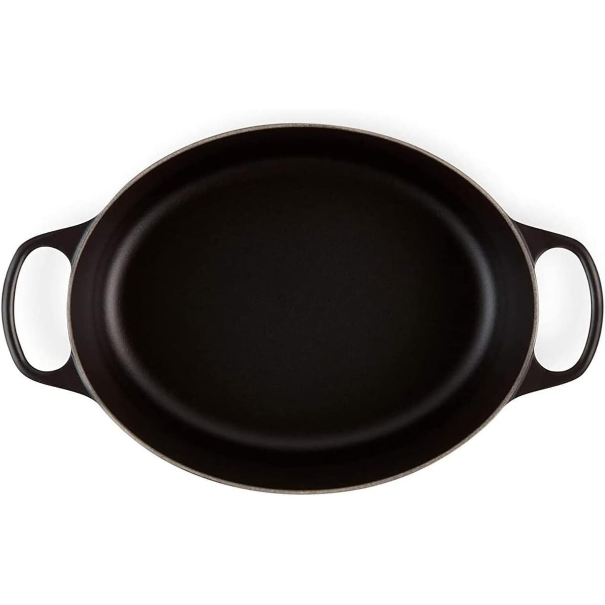 LE CREUSET Oval Cocotte Evolution 29cm Black Vitrified Cast Iron