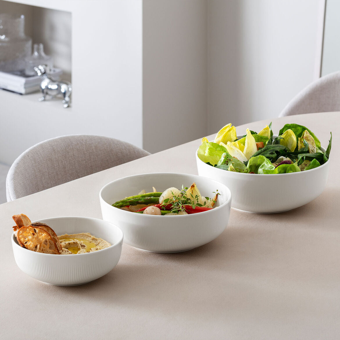 VILLEROY &amp; BOCH Afina Salad Bowl Bowl 26cm 2.5lt White Premium Porcelain