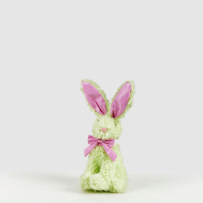 Coniglio di Pasqua EDG in tessuto verde 28x15 cm