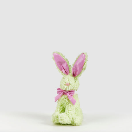 Coniglio di Pasqua EDG in tessuto verde 28x15 cm