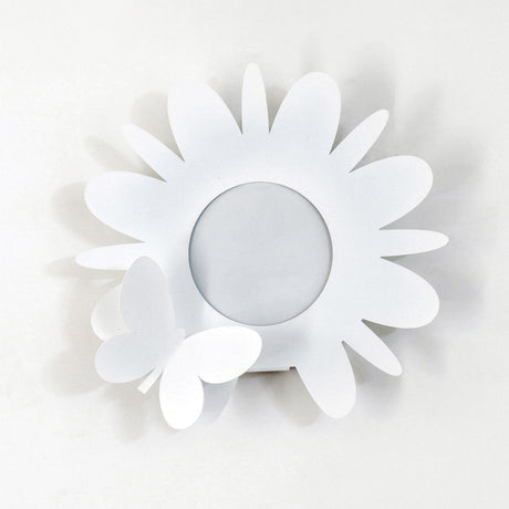 Porta umidificatore Fiorello Arti & Mestieri in metallo bianco design floreale