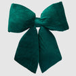 Fiocco natalizio EDG in velluto verde grande 64x60 cm