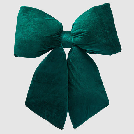 Fiocco natalizio EDG in velluto verde grande 64x60 cm