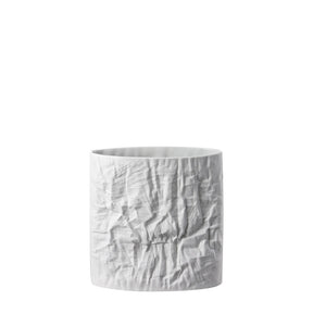 Vaso Structura Rosenthal in porcellana opaca effetto carta 23 cm