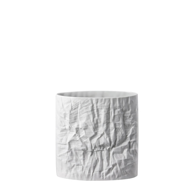 Vaso Structura Rosenthal in porcellana opaca effetto carta 23 cm
