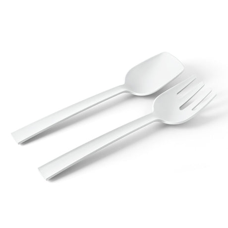 Posate per insalata Blim Plus in polipropilene bianco 29 cm