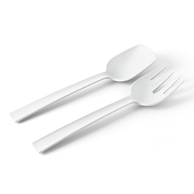 Posate per insalata Blim Plus in polipropilene bianco 29 cm