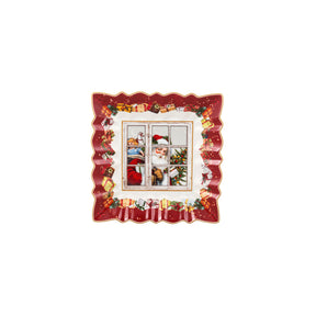 Ciotola per pasticcini Villeroy & Boch in porcellana decoro natalizio 23 cm