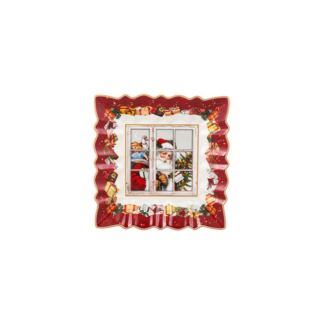 Ciotola per pasticcini Villeroy & Boch in porcellana decoro natalizio 23 cm