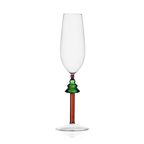 Calice flute Wish Tree Ichendorf in vetro borosilicato con albero 26,5 cm