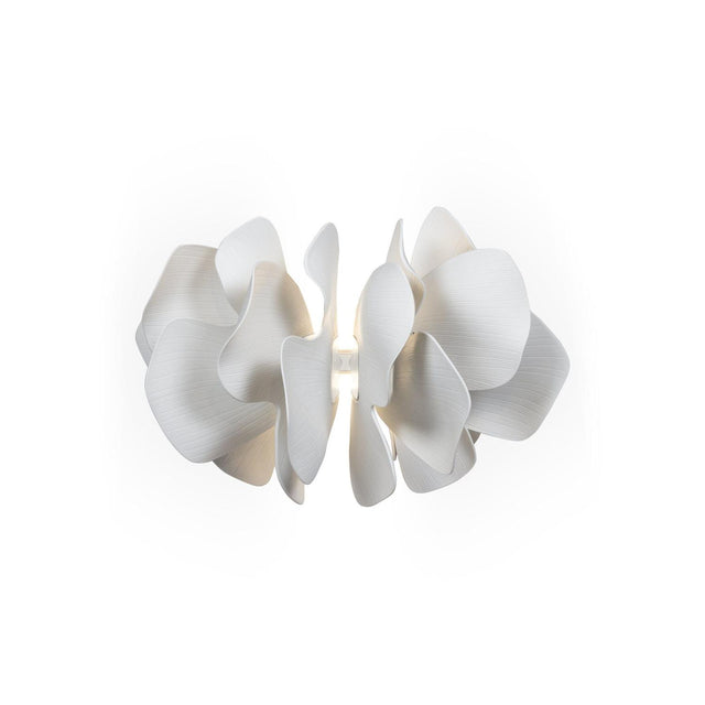 Lampada da parete Nightbloom Lladrò in porcellana a forma di fiore 29x47 cm
