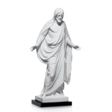 Scultura Cristo Lladrò in porcellana bianca lucida 51x29 cm