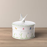 Barattolo Colourful Spring Villeroy & Boch in porcellana con farfalla 18 cm