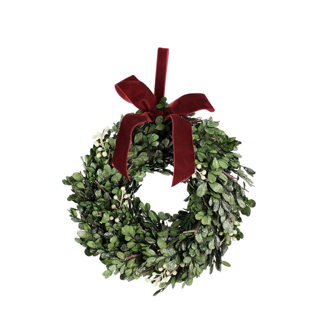 Ghirlanda di Natale Iside Bizzotto in materiale sintetico verde 30 cm
