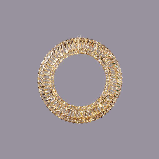 Ghirlanda luminosa EDG in metallo oro 50 cm con 600 micro LED
