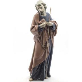 Statuina San Giuseppe NAO in porcellana artigianale altezza 27 cm