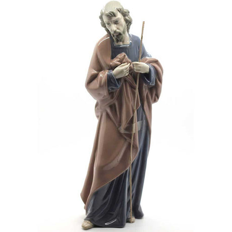 Statuina San Giuseppe NAO in porcellana artigianale altezza 27 cm