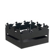 Cestino pane Duck Arti & Mestieri in ferro nero 12x21 cm