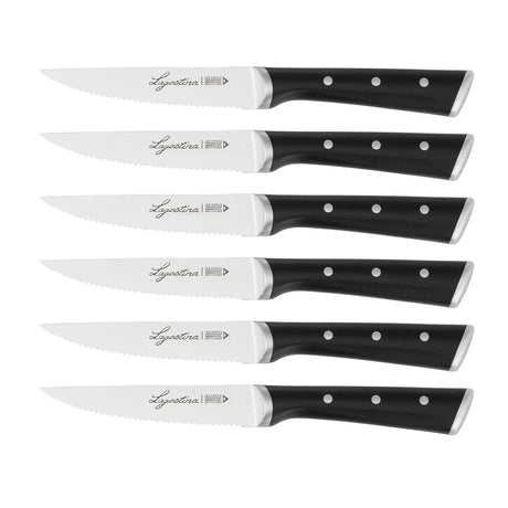 Set 6 coltelli bistecca Lagostina in acciaio inox 11 cm