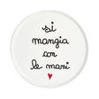 Piatto pizza Simple Day in ceramica con bordo rialzato 31,5 cm