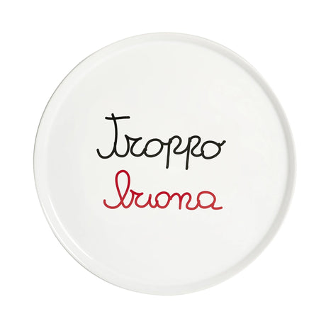 Piatto pizza Simple Day in ceramica con bordo rialzato 31,5 cm