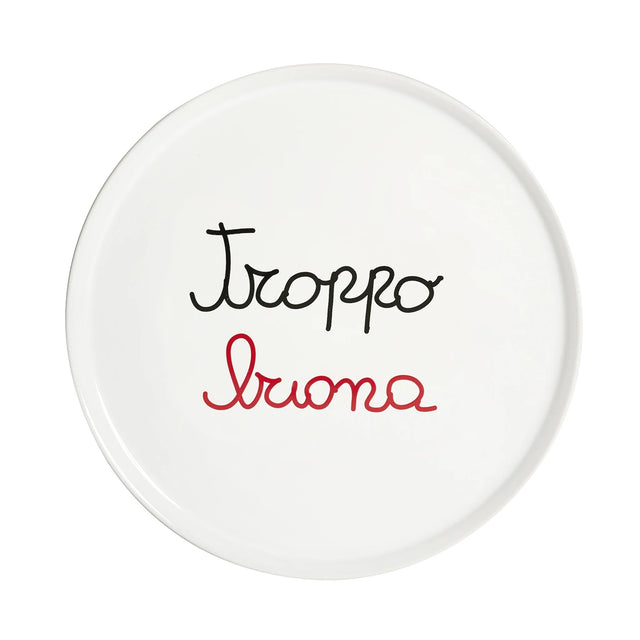 Piatto pizza Simple Day in ceramica con bordo rialzato 31,5 cm