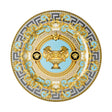 Piatto segnaposto Versace Prestige Gala Bleu in porcellana decorata 30 cm