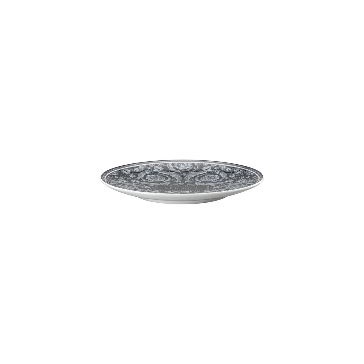 VERSACE Barocco Haze Piatto Piattino 17cm Nero Porcellana