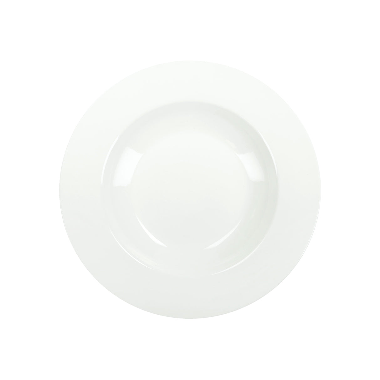 BRANDANI Total White Soup Plate 21.5cm Set 6 Pieces White New Bone