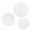 Servizio piatti Queen Brandani in porcellana new bone 18 pezzi bianco