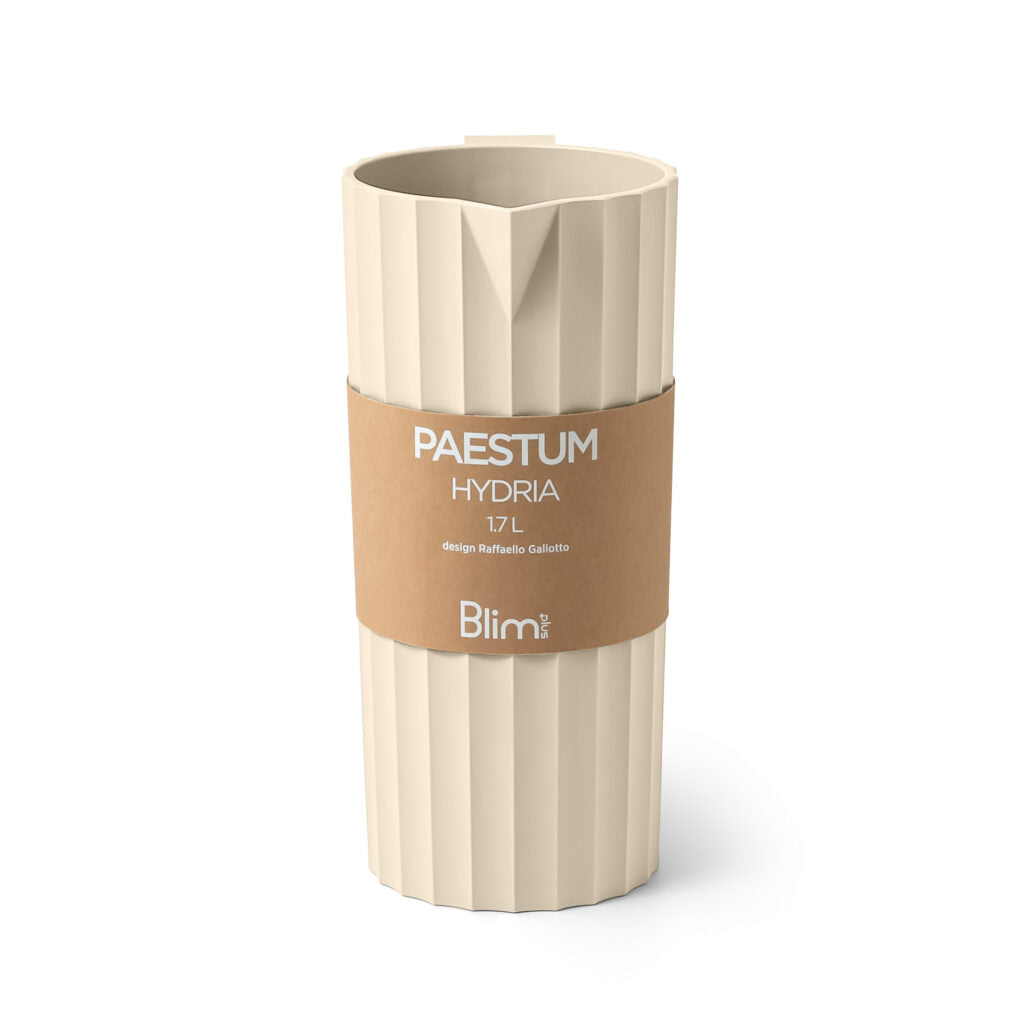 BLIM PLUS Carafe Pitcher Hydria Brown Sugar Sand 1.7lt Made in Italy 100% Recyclable