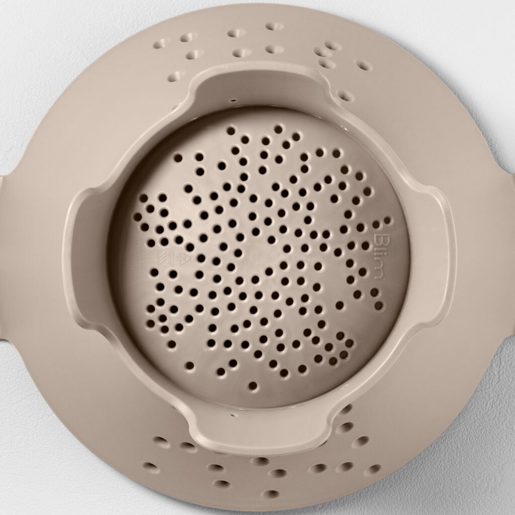 BLIM PLUS Scolapasta Cosmo Moka Grey Grigio Made in Italy 100% Riciclabile
