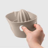 BLIM PLUS Citrus Squeezer Oblò 22x12cm Moka Gray Made in Italy 100% Recyclable