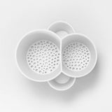 BLIM PLUS Cutlery Drainer Gocciolo 14x11.5cm Arctic White White Made in Italy 100% Recyclable