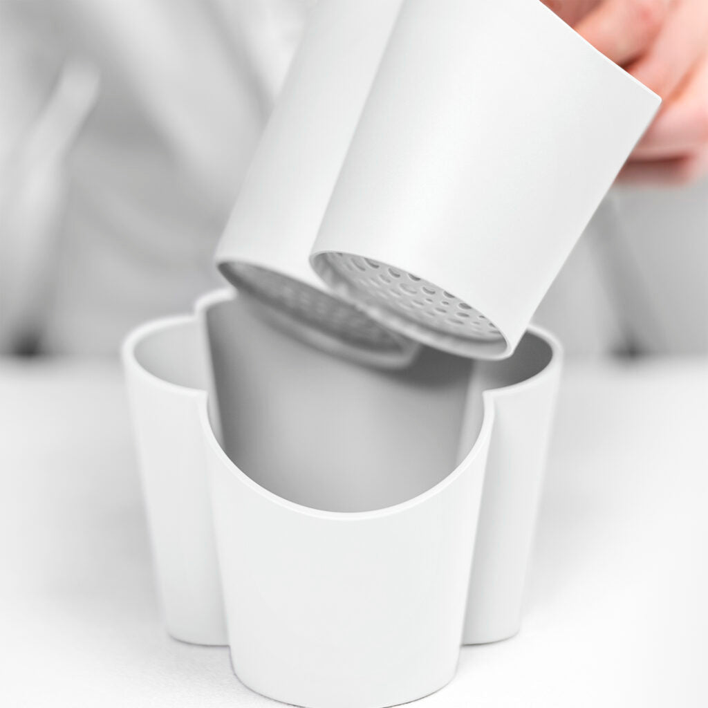 BLIM PLUS Cutlery Drainer Gocciolo 14x11.5cm Arctic White White Made in Italy 100% Recyclable