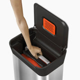 JOSEPH JOSEPH Titan 30L Pattumiera Raccolta Differenziata 90L 69x39cm Acciaio Inox