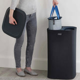 JOSEPH JOSEPH Tota 60L Laundry Basket for Dirty Clothes 71x39.5cm Black