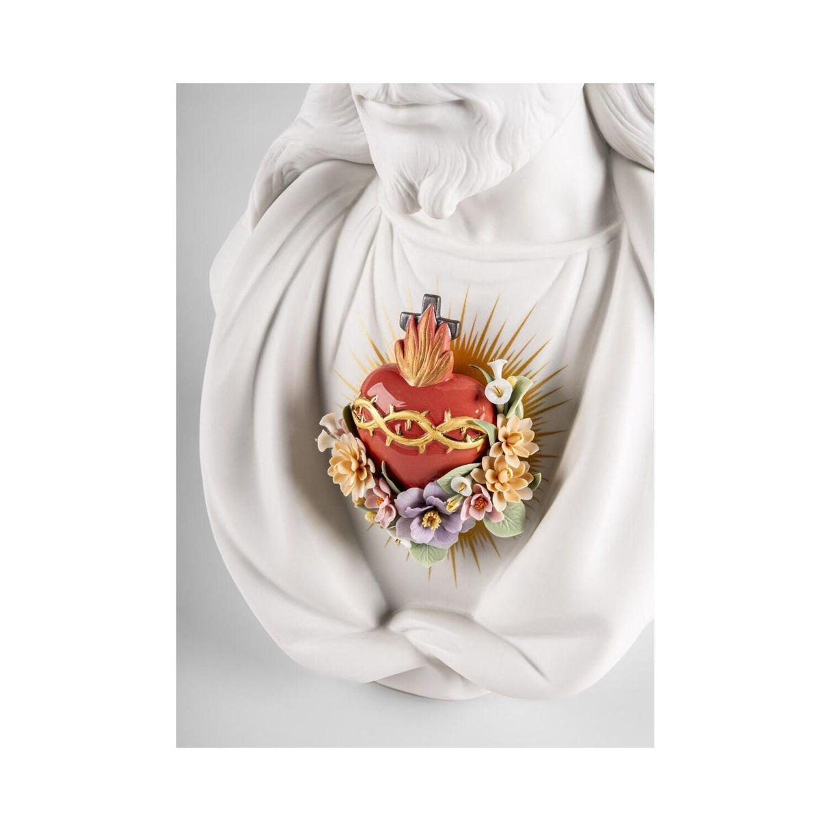 LLADRO' Scultura Sacro Cuore di Gesù 40x26cm Porcellana