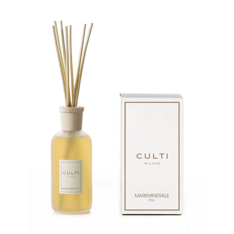 Diffusore bastoncini Culti Milano in vetro con tappo in acero 250 ml