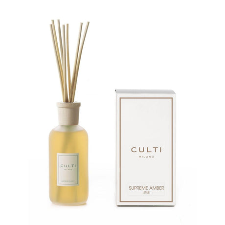 Diffusore bastoncini Culti Milano vetro satinato tappo acero 250 ml