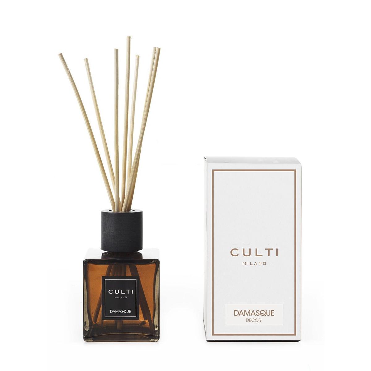 CULTI MILANO Decor Diffuser Air Freshener with Sticks 250ml Damasque