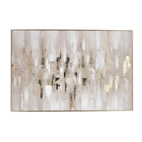 Quadro astratto Bizzotto su tela con dettagli oro 90x60 cm
