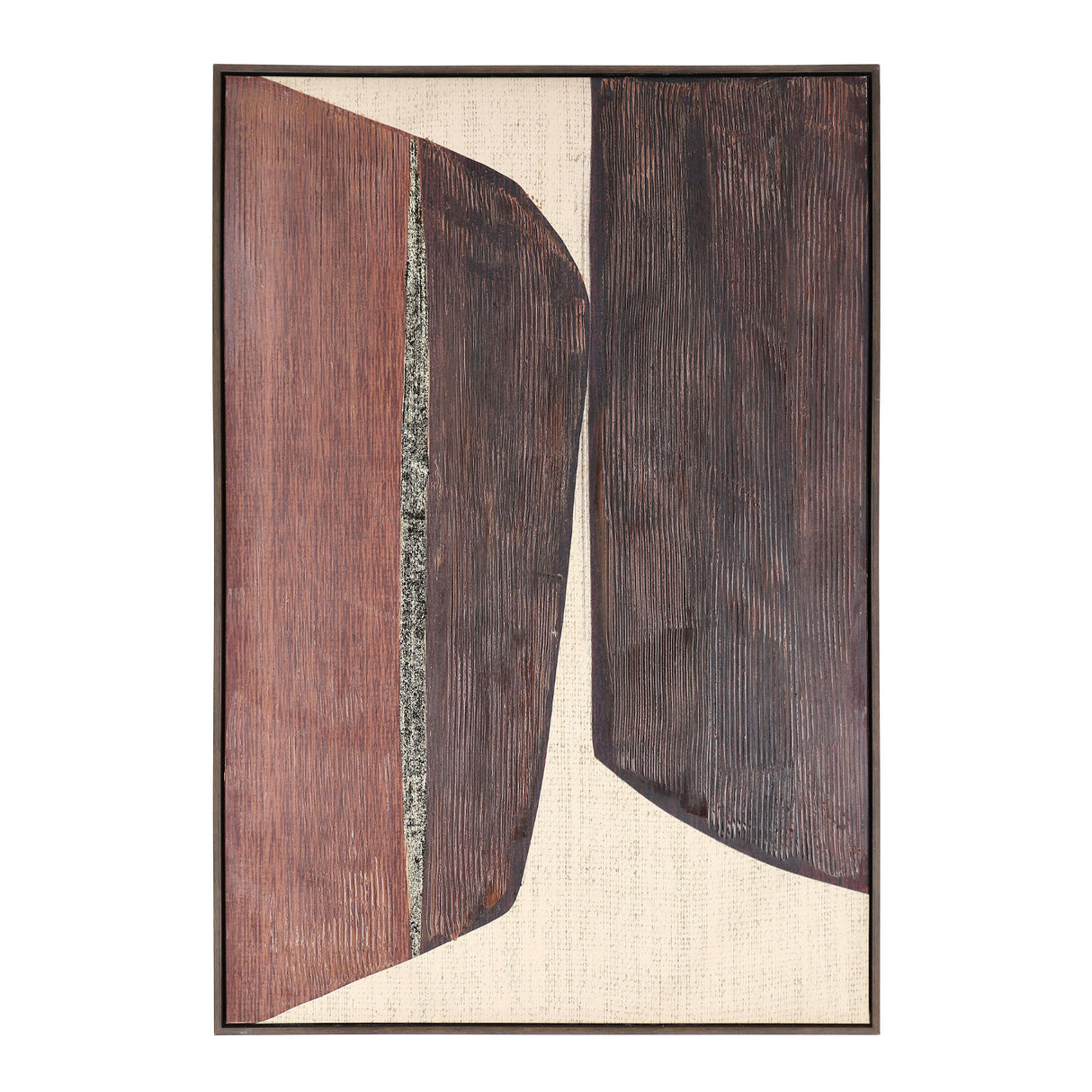 Quadro astratto Bizzotto su tela con dettagli in foglia oro 83x123 cm