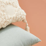 BIZZOTTO Cuscino Mattis con Nappa 45x45cm Cotone Panna