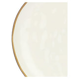 ROSE & TULIPANI Concerto Piatto Piano Avorio 27cm Set 4 Pezzi Stoneware