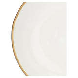 ROSE & TULIPANI Concerto Piatto Fondo Avorio 21cm Set 4 Pezzi Stoneware