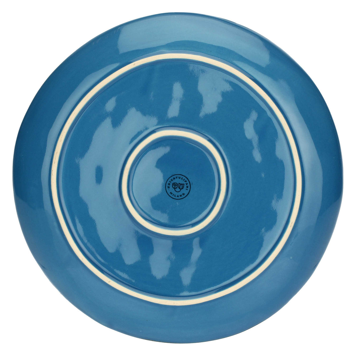ROSE &amp; TULIPS Concerto Dinner Plate Air Force Blue 27cm Set 4 Pieces Stoneware