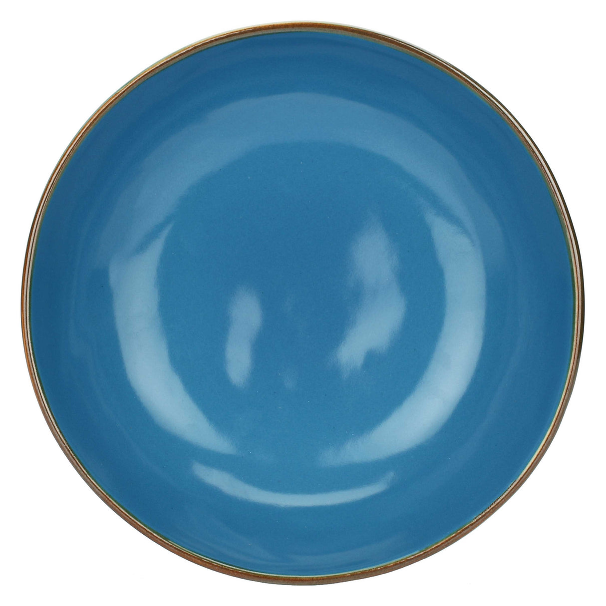 ROSE &amp; TULIPS Concerto Air Force Blue Deep Plate 21cm Set 4 Stoneware Pieces