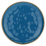ROSE & TULIPANI Concerto Piatto Frutta Blu Avio 20cm Set 4 Pezzi Stoneware