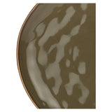 ROSE & TULIPANI Concerto Piatto Piano Grigio Tortora 27cm Set 4 Pezzi Stoneware
